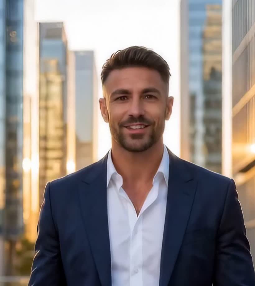 A single photo of the business owner
