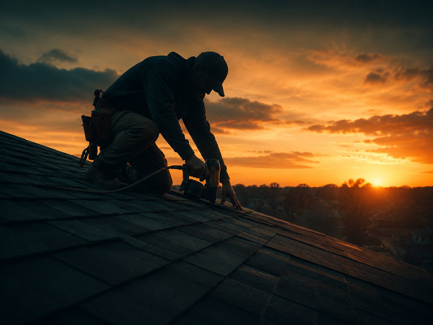 Contractor at work while his marketing runs itself